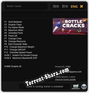 Bottle Cracks: Читы, Трейнер +14 [CheatHappens.com]