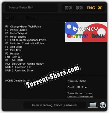 Bouncy Butter Ball: ТРЕЙНЕР И ЧИТЫ (V1.0.82)