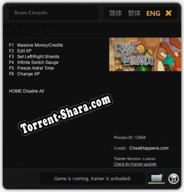 Brave Eduardo: ТРЕЙНЕР И ЧИТЫ (V1.0.39)