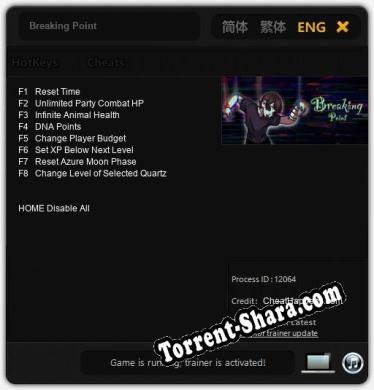 Трейнер для Breaking Point [v1.0.1]