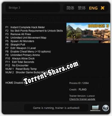 Bridge 3: ТРЕЙНЕР И ЧИТЫ (V1.0.40)