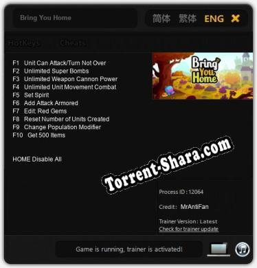 Bring You Home: Читы, Трейнер +10 [MrAntiFan]