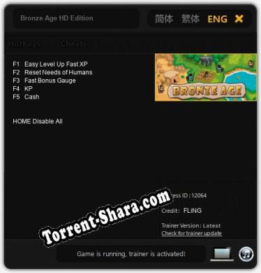 Bronze Age HD Edition: ТРЕЙНЕР И ЧИТЫ (V1.0.63)