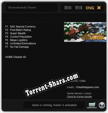 Bronzebeards Tavern: Трейнер +7 [v1.3]