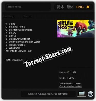 Brute Horse: Трейнер +10 [v1.4]