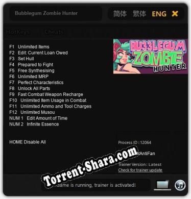Bubblegum Zombie Hunter: ТРЕЙНЕР И ЧИТЫ (V1.0.80)