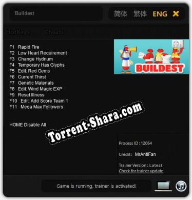 Buildest: ТРЕЙНЕР И ЧИТЫ (V1.0.76)