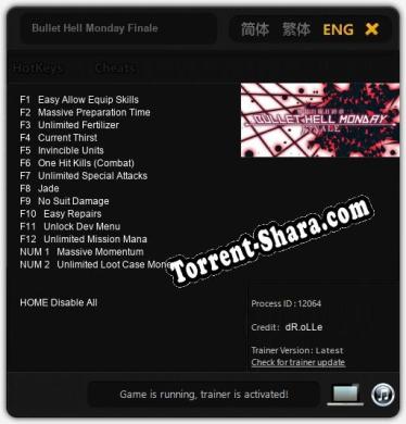 Bullet Hell Monday Finale: ТРЕЙНЕР И ЧИТЫ (V1.0.39)