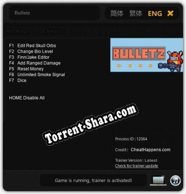 Трейнер для Bulletz [v1.0.1]