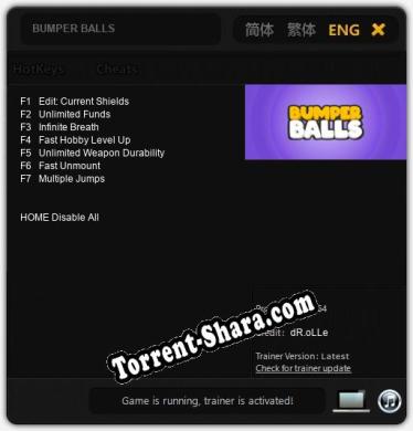 BUMPER BALLS: ТРЕЙНЕР И ЧИТЫ (V1.0.37)