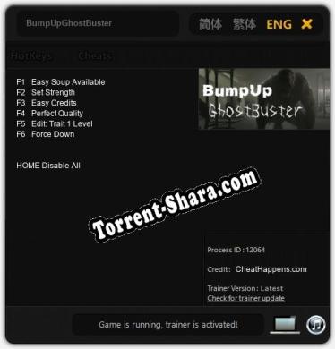 BumpUpGhostBuster: Трейнер +6 [v1.9]