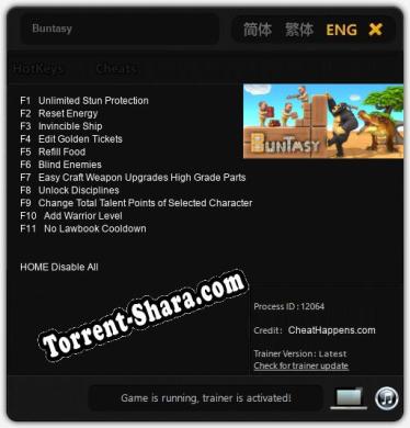 Buntasy: ТРЕЙНЕР И ЧИТЫ (V1.0.79)