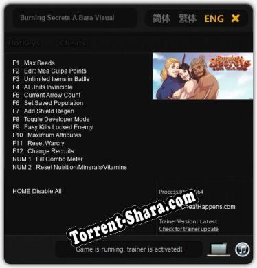 Burning Secrets A Bara Visual Novel: Трейнер +14 [v1.5]