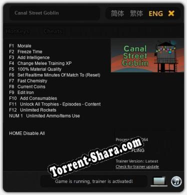 Canal Street Goblin: Трейнер +13 [v1.2]
