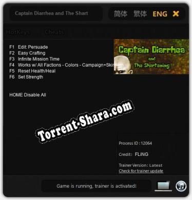 Captain Diarrhea and The Shartening: Читы, Трейнер +6 [FLiNG]