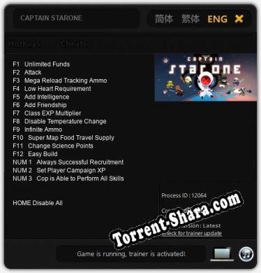 CAPTAIN STARONE: ТРЕЙНЕР И ЧИТЫ (V1.0.90)