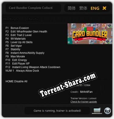 Трейнер для Card Bundler Complete Collection [v1.0.5]