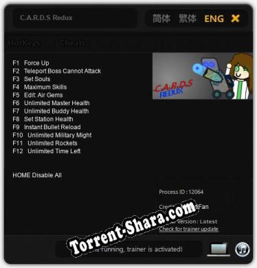 C.A.R.D.S Redux: Читы, Трейнер +12 [MrAntiFan]