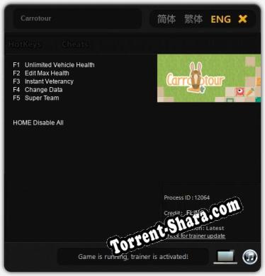 Трейнер для Carrotour [v1.0.7]