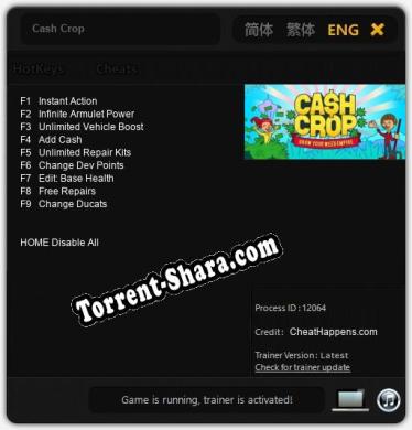 Cash Crop: Трейнер +9 [v1.7]