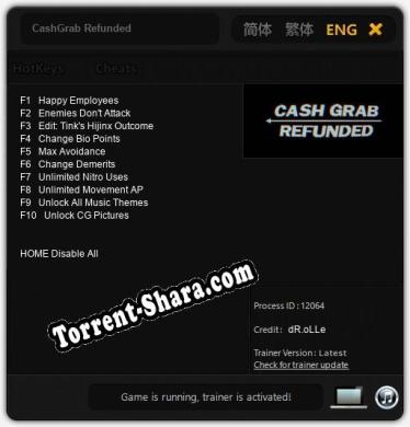 CashGrab Refunded: ТРЕЙНЕР И ЧИТЫ (V1.0.80)