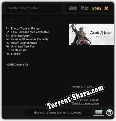 Castle of Heart Retold: Читы, Трейнер +8 [MrAntiFan]