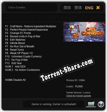 Трейнер для Cat-o-Combo [v1.0.4]