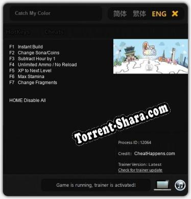 Catch My Color: Читы, Трейнер +7 [CheatHappens.com]