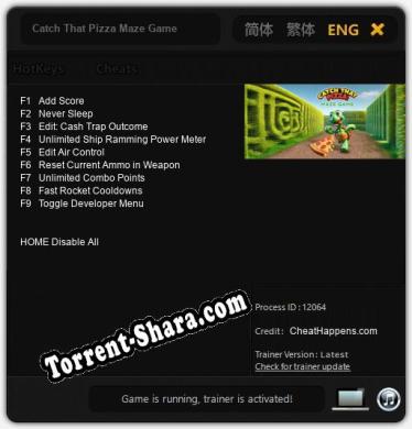 Catch That Pizza Maze Game: ТРЕЙНЕР И ЧИТЫ (V1.0.10)