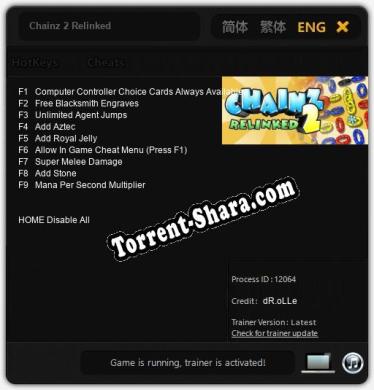 Chainz 2 Relinked: ТРЕЙНЕР И ЧИТЫ (V1.0.69)