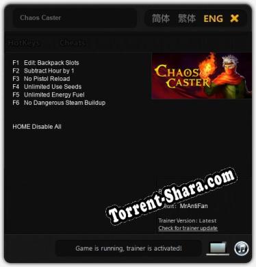 Chaos Caster: Читы, Трейнер +6 [MrAntiFan]