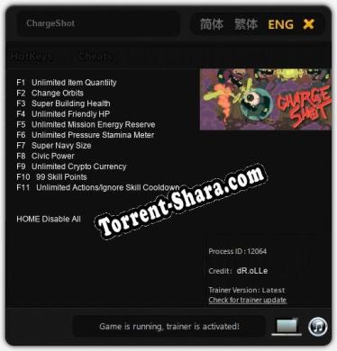 ChargeShot: ТРЕЙНЕР И ЧИТЫ (V1.0.76)