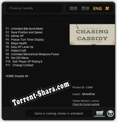 Chasing Cassidy: Читы, Трейнер +11 [MrAntiFan]