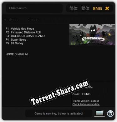 Chiaroscuro: Трейнер +5 [v1.7]