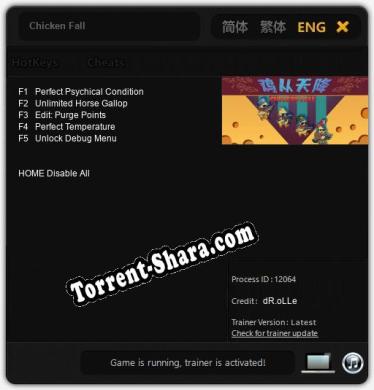 Chicken Fall: Читы, Трейнер +5 [dR.oLLe]