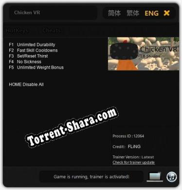 Chicken VR: ТРЕЙНЕР И ЧИТЫ (V1.0.43)