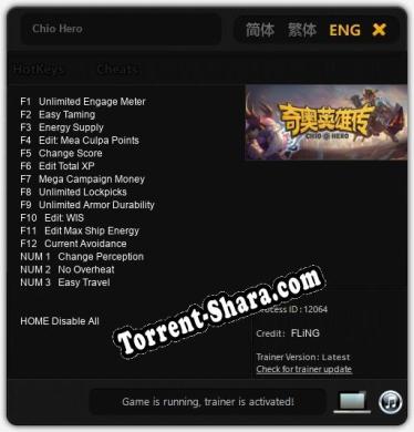Chio Hero: Читы, Трейнер +15 [FLiNG]