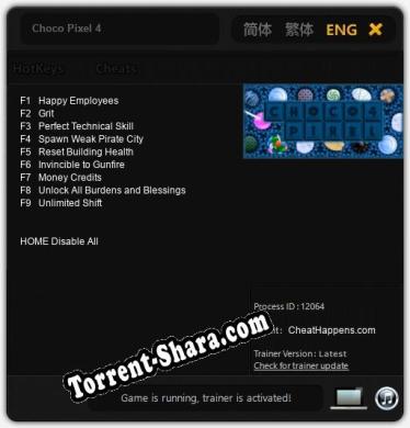 Choco Pixel 4: ТРЕЙНЕР И ЧИТЫ (V1.0.88)
