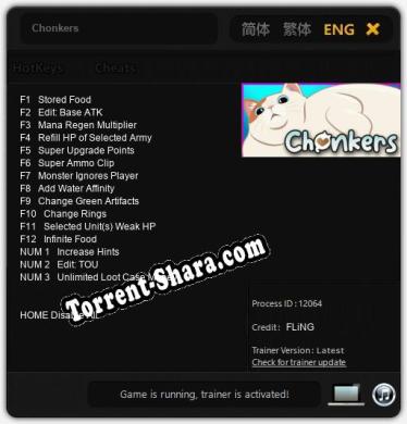 Chonkers: Трейнер +15 [v1.3]