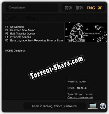 Chowdertwo: ТРЕЙНЕР И ЧИТЫ (V1.0.20)