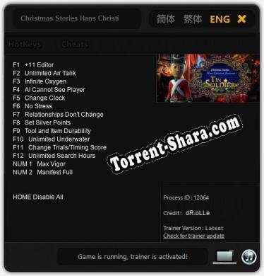 Christmas Stories Hans Christian Andersens Tin Soldier Collectors Edition: Трейнер +14 [v1.9]