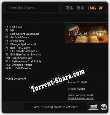 Chronicles of Lurra: ТРЕЙНЕР И ЧИТЫ (V1.0.96)