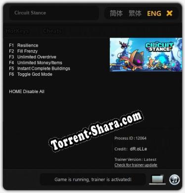 Circuit Stance: Трейнер +6 [v1.6]