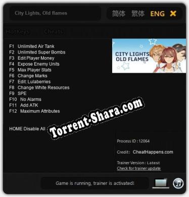 City Lights, Old flames: ТРЕЙНЕР И ЧИТЫ (V1.0.87)