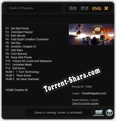 Clash of Puppets: ТРЕЙНЕР И ЧИТЫ (V1.0.52)