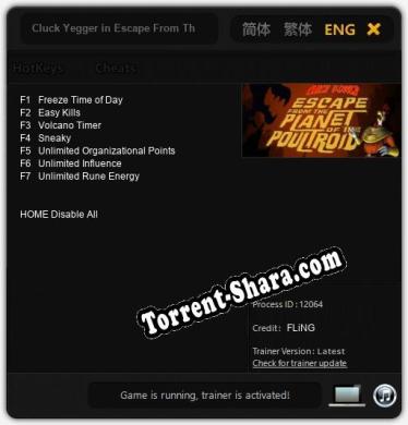 Cluck Yegger in Escape From The Planet of The Poultroid: ТРЕЙНЕР И ЧИТЫ (V1.0.87)