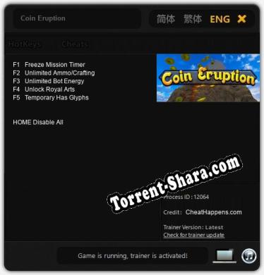 Coin Eruption: Читы, Трейнер +5 [CheatHappens.com]
