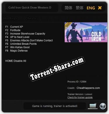 Cold Iron Quick Draw Western Duels: Читы, Трейнер +8 [CheatHappens.com]
