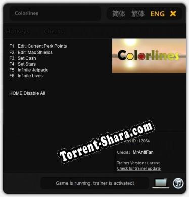 Colorlines: ТРЕЙНЕР И ЧИТЫ (V1.0.6)