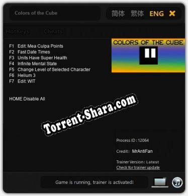Colors of the Cube: Читы, Трейнер +7 [MrAntiFan]